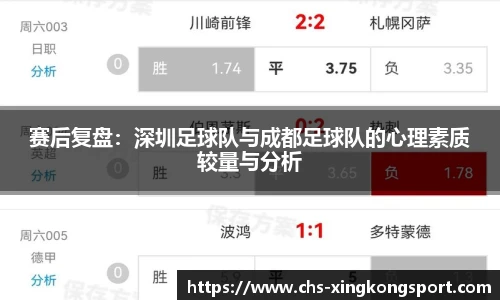 赛后复盘：深圳足球队与成都足球队的心理素质较量与分析